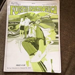 Vintage 1972 Mel Bay’s Fun With the Harmonica Instruction Music Sheet Book